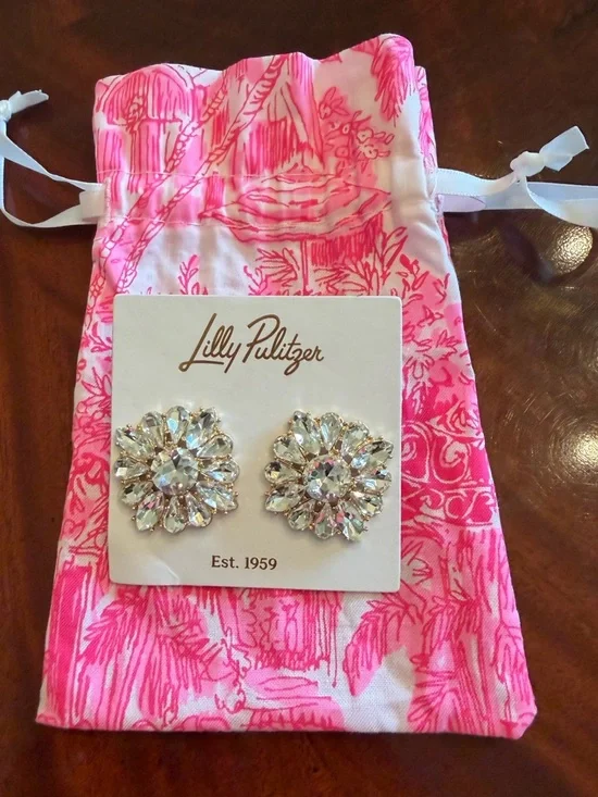 NWT Lilly Pulitzer Spicy Socialite Stud Earrings - Picture 8 of 10